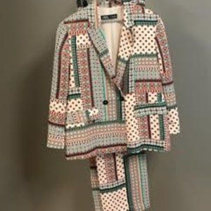 Zara Limited Edition "Quilted" 2 piece suit- Last chance!